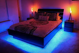 Choose small, clear lights, also called fairy lights, to add a touch of romance to your bedroom. Amazon Com Under Furniture Under Bed Led Lighting Kit 15 5 Ft Kit Rgb Select By Remote Control Tools Home Improvement