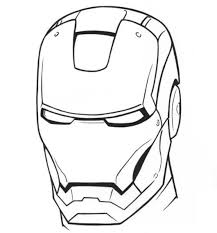 Iron Man 3 Mask Superheroes Coloring Pages