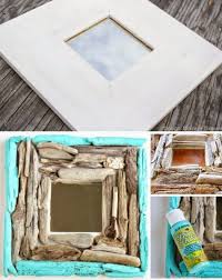 Ikea mirror decor amazon plant pot studio room seattle apartment modern dream wall hovet bedroom floor frameless tall snupps decoration. Ikea Mirror Hacks With Shells Driftwood Seaglass Coastal Decor Ideas Interior Design Diy Shopping