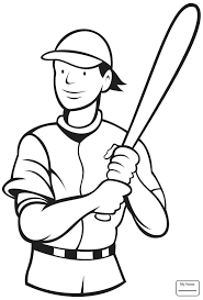 Jackie Robinson Coloring Page Cartoon Sports Coloring Pages Baseball Coloring Pages Superhero Coloring Pages The fourth step of the cartoon video course how to draw jackie robinson is to make his neck, shoulders, hands and his body. jackie robinson coloring page cartoon