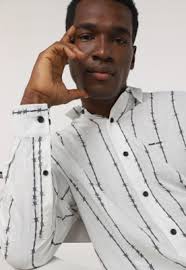 Camisa John John Reta Arame Farpado Off-White