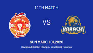 Catch live and detailed score report of karachi kings vs islamabad united 6th match 2021, pakistan super league only on espn.com. Psl 2020 Karachi Kings Vs Islamabad United Live Score Updates Match 14