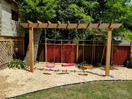 A swing set is one of the surest ways to integrate a daily workout in your child's routine, regardless of age. Swingset Ryobi Nation Projects
