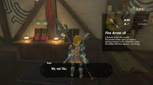 Mar 14, 2017 · more gaming playstation. Where To Buy Get Fire Arrows Zelda Breath Of The Wild Tutorial Youtube