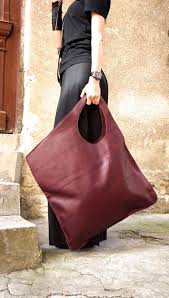 New Genuine Leather Deep Burgundy Limited Color Bag High Quality Tote Asymmetrical Large Bag By Aakasha A14176 Zipper Bags Burgundy Bag Bags