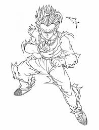 Coloring book anime coloring pages dbz gotenks dragon ball z on this page weve collected several nice coloring pictures from the japanese anime series dragon ball z especially son goku. Dragon Ball Z Coloring Pages Trunks Coloring And Drawing