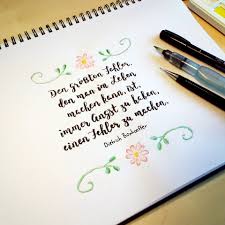 Dietrich Bonhoeffer Fehler Handlettering Geburtstag Lettering Bonhoeffer Zitate