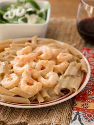 Believe It Or Not This Delicious Shrimp Scampi Alfredo Is Ready In About 15 Minutes And Is Lightened Up Too Recipes Seafood Recipes Alfredo Recipe