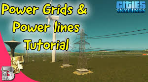 Power lines in city on dawn. Cities Skylines Power Grids Power Lines Electricity Tutorial Youtube