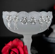 Buy Biohazard Symbol Earrings, Dystopian Wasteland Jewelry, Post  Apocalyptic, Steampunk Earrings, Industrial Jewelry, Quarantine Zombie Gift  Online in India