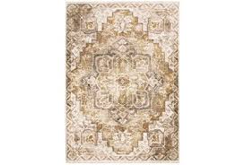 The primary color is gold. 2 3 X7 8 Runner Rug Marla Vintage Medallion Gold Living Spaces