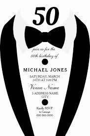 Black And White Birthday Party Invitations Black White Tuxedo Mens 50th Birthday Party Invite 50th Birthday Invitations 50th Birthday Birthday Invitations