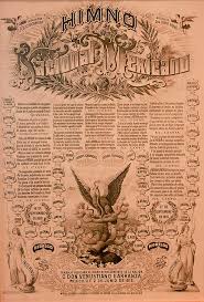 También incluimos la versión corta con 4 estrofas y para imprimir. Himno Nacional Mexicano Letra Y Musica Como En El Tianguis