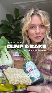 Dump & Bake Ramen met Kokos en Hoisin Gehakt