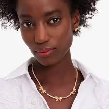 $149 Kate Spade Wrapped In A Bow Tennis Necklace NWT