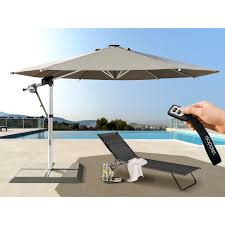 Doppler Solmotion Ampelschirm Pendelschirm E Drive 400 Cm Mit Elektroantrieb Inkl Rahmenstander 4 Granit Sonnenschirm Sonnenschirm Terrasse Sonnenschirm Weiss