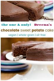 Sweet Potato Chocolate Cake With Chocolate Frosting Vegan Oil Free In 2020 Sweet Potato Chocolate Sweet Potato Cake Quick Healthy Desserts