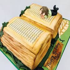 For the small book cake, you will only need 1/2 of your 9 x 13″ cake. Book Cake Creative Cakes By Jenny