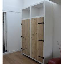 kast gecombineerd met steigerhout en wit vuren kast kast bijkeuken kast met schuifdeuren