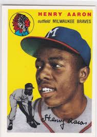 HANK AARON Topps Archives THE ULTIMATE 1954 SET ROOKIE CARD Reprint  Baseball RC