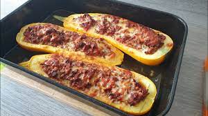 Put the minced pork in a pan and fry on medium heat using a whisk to separate. Stuffed Marrow With Mince And Chorizo Zucchini Courgette Recipe Youtube