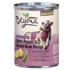 Purina Beyond Grain Free Ground Entree Wet Dog Food Beef Potato Green Bean Recipe 13oz Dog Food Recipes Green Bean Recipes Wet Dog Food