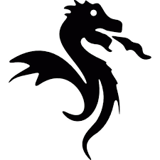 Download Dragon Symbol Of Japan For Free Dragon Silhouette Dragon Icon Black Silhouette