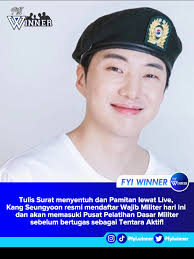 Kang Seung-yoon, anggota grup terakhir WINNER yang akan mendaftar waji...