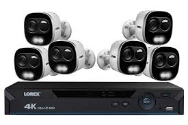 4k ultra hd ip camera system with 6 active deterrence security cameras 130ft night vision