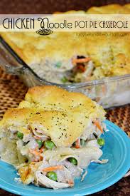 Chicken pot pie noodles recipe {+video} | life made simple. Chicken Noodle Pot Pie Casserole