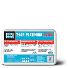 254 platinum, designed to just mix with water, has a long open time with unsurpassed adhesion and workability. 254r Platinum Rapid Thin Set Mortar Laticrete