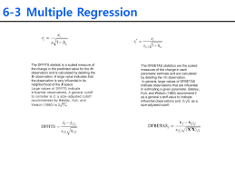 #visulize influential observaions #dfbetas above 2/sqrt(n) is suspect. 6 3 Multiple Regression Estimation Of Parameters In Multiple Regression Ppt Download