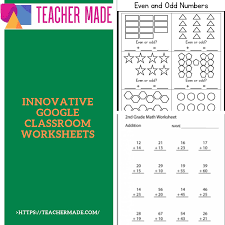 These 2nd grade math worksheets can be used for morning work, daily math review, or homework. Innovative Google Classroom Worksheets On Teacher Made 2nd Grade Math Worksheets Google Classroom Collaborative Learning