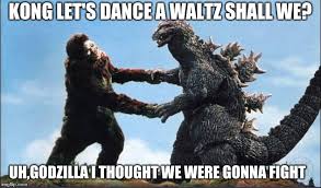 Looking for lets dance stickers? Godzilla Dancing A Waltz With Kong Imgflip