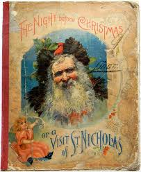 1896 The Night Before Xmas Antique Santa Claus Book Decoration Ornament Vtg Rare Ebay Antique Christmas Christmas Books The Night Before Christmas