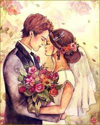 Le Mariage En Peinture Et Illustration Balades Comtoises Mariage Illustration Maries Dessin Image Mariage