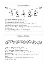 Kurze Lesemaltexte Zum Fruhling Und Ostern Lesen Lernen Leseforderung Lernen