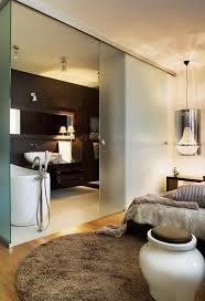 Badezimmer Modern Einrichten Matt Glas Schiebetur Schlafzimmer Badewanne Badezimmer En Suite Innenarchitektur Schlafzimmer Offene Bader