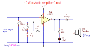 Circuit diagram, advantages, and applications. 10 Watt Audio Amplifier Circuit