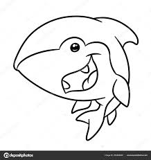 Little Haai Dierlijke Karakter Kleurplaat Cartoon Afbeelding Geisoleerde Paginabeeld Stockfoto Rechtenvrije Foto Door C Efengai 253462630
