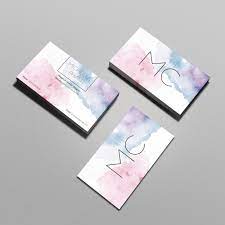 Custom business cards ship free when you order with vistaprint. Watercolor Business Card By Chic Templates Thehungryjpeg Com