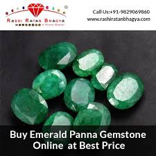 Buy Emerald Panna Gemstone Online Rashi Ratan Bhagya Gemstones Emerald Stuff To Buy