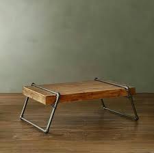 The table frame fittings and pipe were treated with toilet bowl cleaner in order to age the metal and give it a more distressed look. 45 Diy Coffee Table Ideas Built With Pipe And Fittings Simplified Building