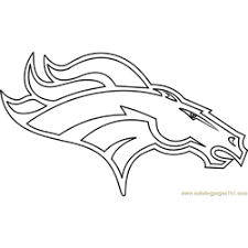 The denver broncos are a professional american football team based in denver, colorado. Denver Broncos Logo Coloring Pages For Kids Download Denver Broncos Logo Printable Coloring Pages Coloringpages101 Com