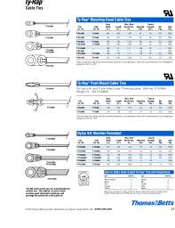 Ty523mx Thomas Betts Cable Tie Ty Rap Self Lock