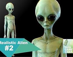 Grey Alien 3d Model In 2020 Alien Character Alien Grey Alien