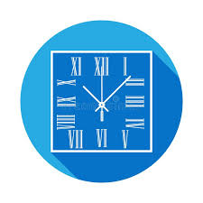 4 de marzo del 2016. Reloj De Pared Cuadrado Con El Icono De Los Numeros Romanos Icono Del Reloj Con La Sombra Larga Diseno Grafico De La Calidad Supe Stock De Ilustracion Ilustracion De Concepto Cuadrado