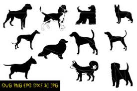 Download Dog Silhouette Digital Silhouette Graphic By Denysdigitalshop Creative Fabrica SVG Cut Files