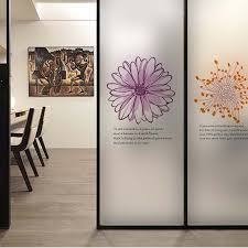 Aliexpress Com Buy Flower Wall Sticker Coffee Shop Transparent Glass Film Window Stickers Decora Glass Sticker Design Flower Wall Stickers Glass Film Design