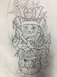 Mèo thần tài đúng như tên gọi của nó, với ý nghĩa mang lại may mắn, tiền tài và hạnh phúc tới cho chủ nhân. Ghim Cá»§a Ä'inh Phu DÆ°Æ¡ng Nguyá»…n Tren Khach Hinh XÄƒm Nháº­t Hinh XÄƒm Meo Samurai Tattoo